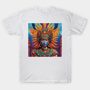 Aztec paintings  surrealism art watercoler T-Shirt